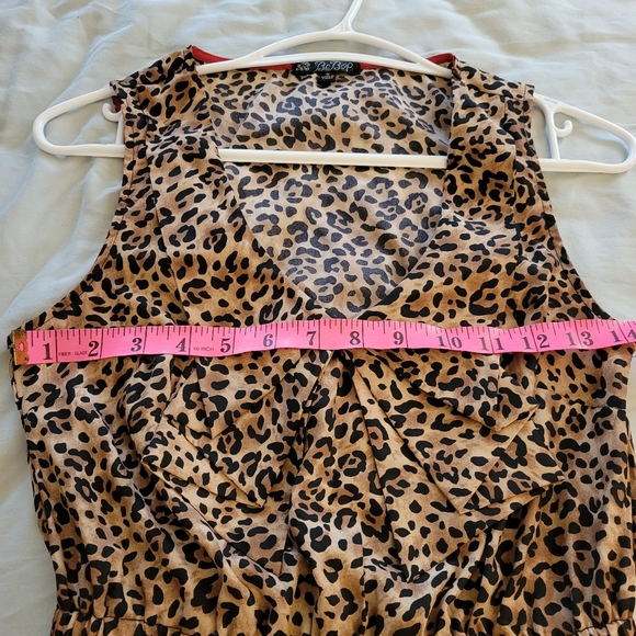 Leopard print dress with pockets Size S - Picture 2 of 5